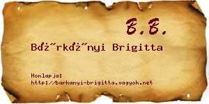 Bárkányi Brigitta névjegykártya